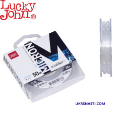 Леска монофильная Lucky John Micron диаметр 0,085мм размотка 50м прозрачная